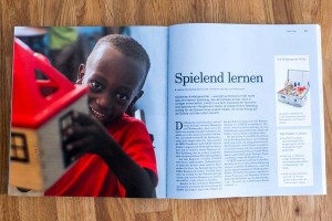 Spielend lernen. Was Spielzeug mit dem Lernerfolg zu tun hat. Reportage aus dem Ikea-Katalog.