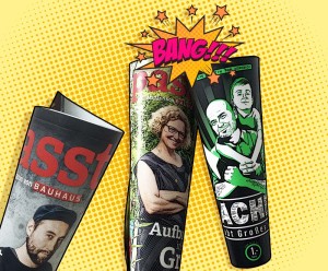 Die Cover von Passt! (Bauhaus) und Macher (Hornbach) im Vergleich. Duell um das bessere Content Marketing.
